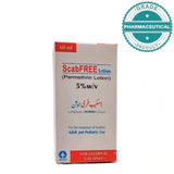 SCAB FREE LOTION (PERMETHRIN LOTION 5% W/V) 60ml - dermatologists.pk