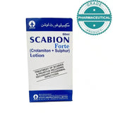 SCABION FORTE LOTION 60ml | (CROTAMITON+SULPHURE) - dermatologists.pk