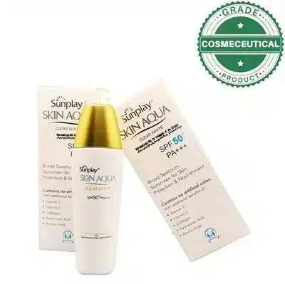 SKIN AQUA CLEAR WHITE SPF 50+ PA+++ BROAD SPECTRUM SUNSCREEN FOR SKIN - dermatologists.pk