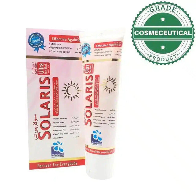 SOLARIS SPF 60+ ULTRA SUN BLOCK BROAD SPECTRUM UVA+UVB CREAM 60ml