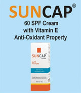 SUNCAP CREAM SPF 60 WITH VITAMIN E ANTI-OXIDANT PROPERTY 50g - dermatologists.pk