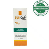 SUNCAP CREAM SPF 60 WITH VITAMIN E ANTI-OXIDANT PROPERTY 50g - dermatologists.pk