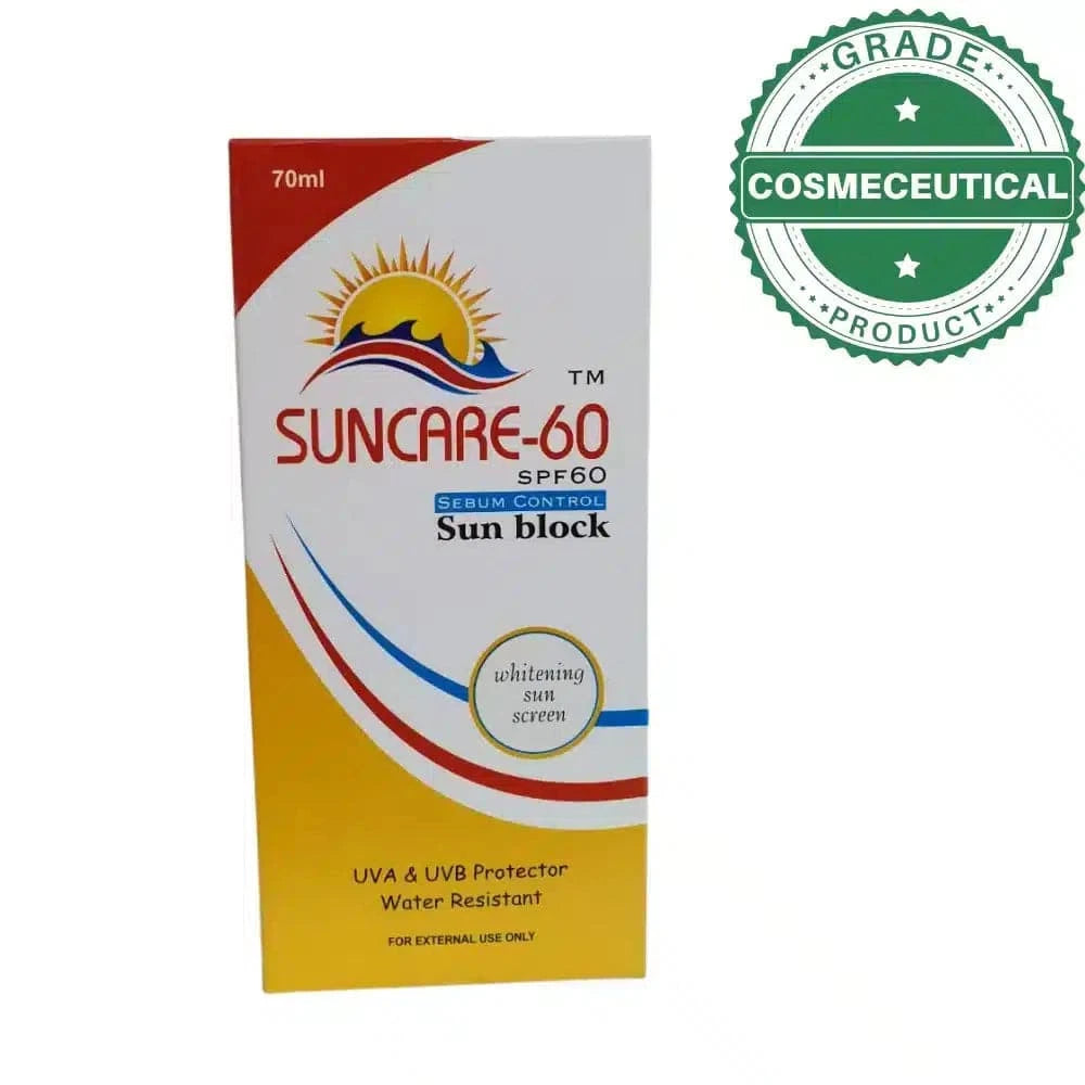 SUNCARE-60 SPF 60 SEBUM CONTROL SUN BLOCK 70ml - dermatologists.pk