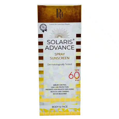 Solaris advance spray sunscreen for body and face