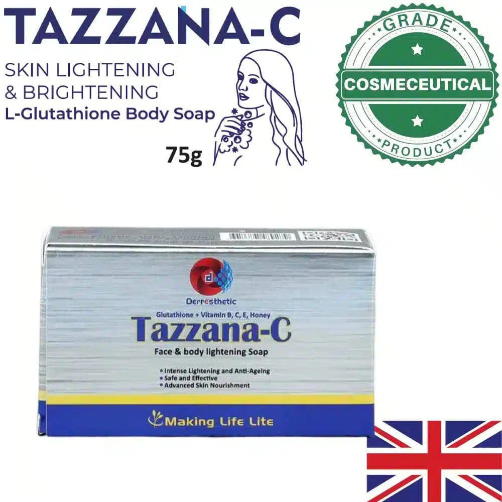 TAZZANA-C FACE AND BODY LIGHTENING SOAP 75g - dermatologists.pk