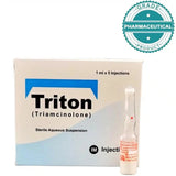 TRITON INJECTION (TRIAMCINOLONE) 1 ml x 5 INJECTIONS - dermatologists.pk