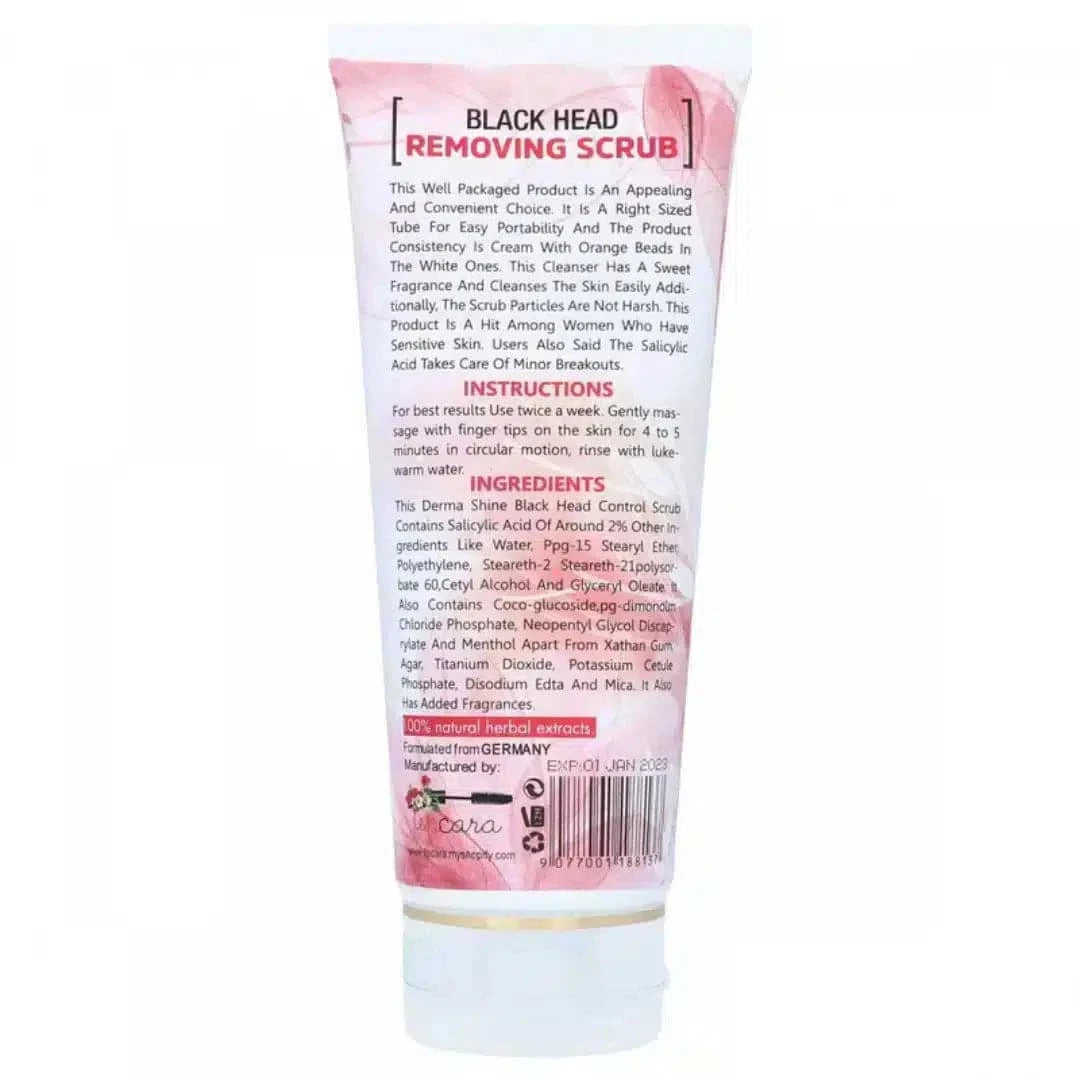 derma shine blackhead removing scrub