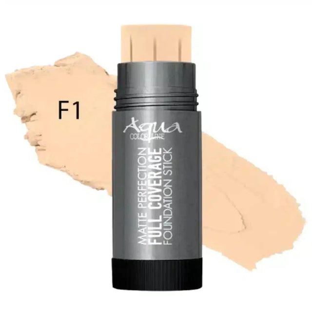 Aqua Color Line Matte Perfection Full Coverage Foundation Stick (Shade-F1)