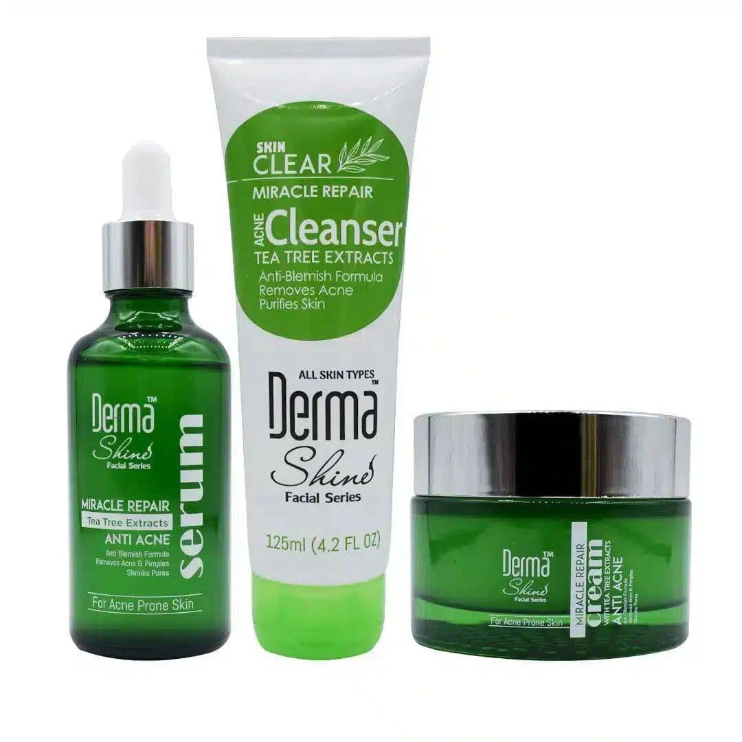 Derma Shine Miracle Repair Tea Tree Acne Series 3-in-1 Kit