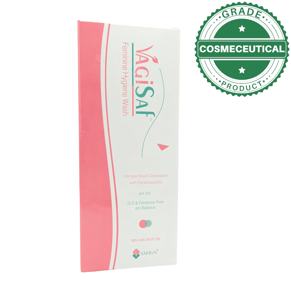 VAGISAF FEMININE HYGIENE WASH 180ml - dermatologists.pk