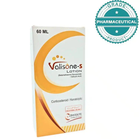 VALISONE-S LOTION (BETAMATHASONE DIPROPIONATE / SALICYLIC ACID) 60ML - dermatologists.pk