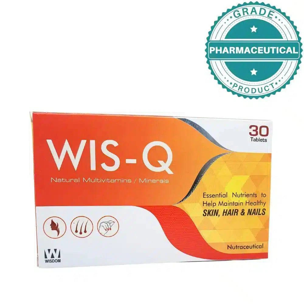 WIS-Q NATURAL MULTIVITAMINS/MINERALS 30 TABLETS - dermatologists.pk