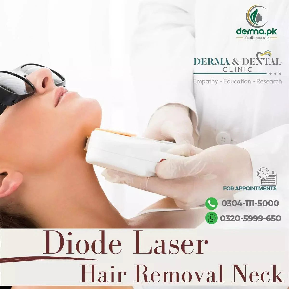 Advanced Diode Laser Hair Removal for Neck: Smooth, Hair-Free Results - dermatologists.pk