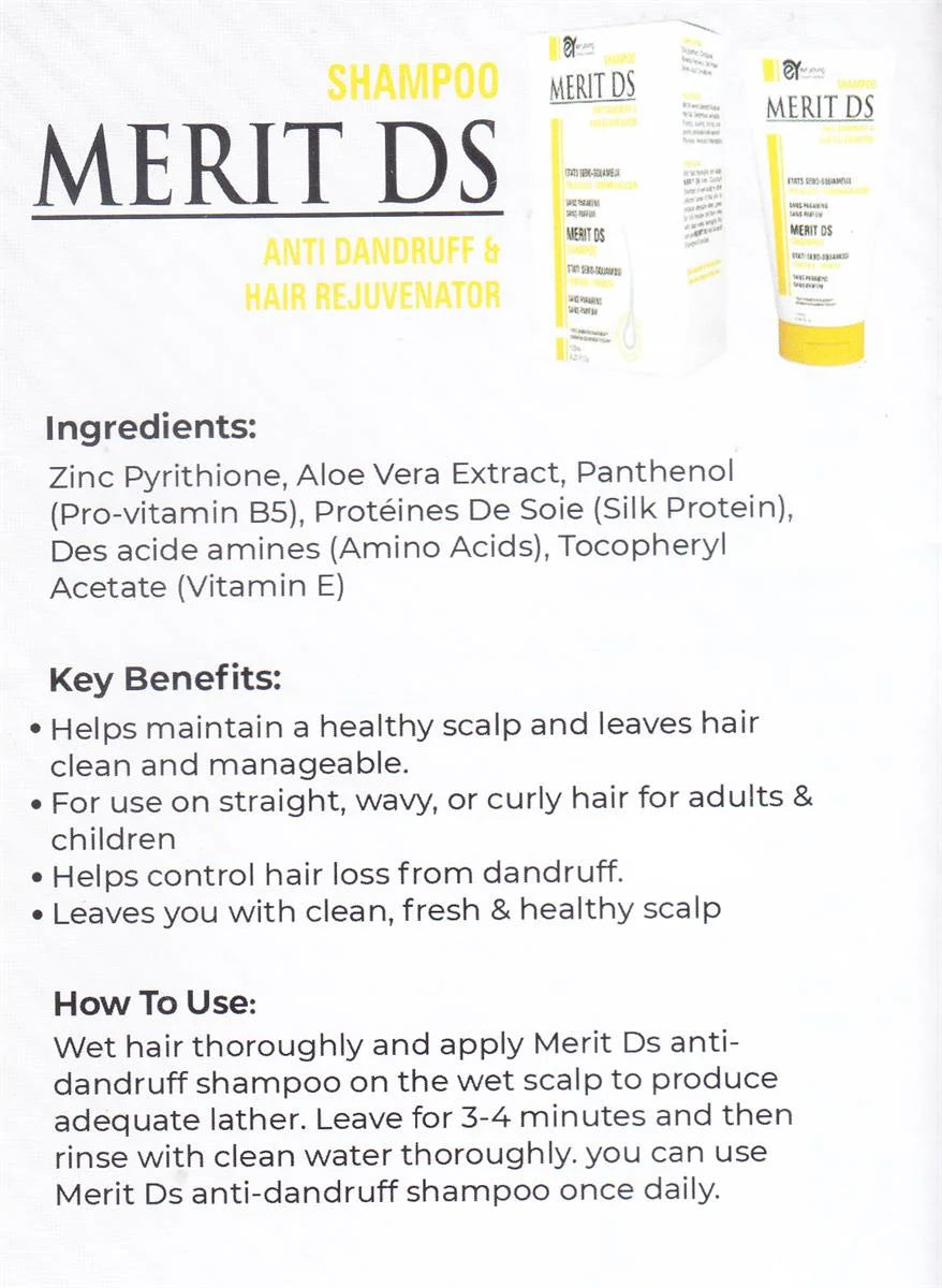 Best Shampoo for Hairfall - Merit DS Anti Dandruff & Hair Rejuvenator - dermatologists.pk