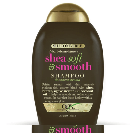 OGX SHEA SOFT & SMOOTH FRIZZ-DEFY SHAMPOO 385ml