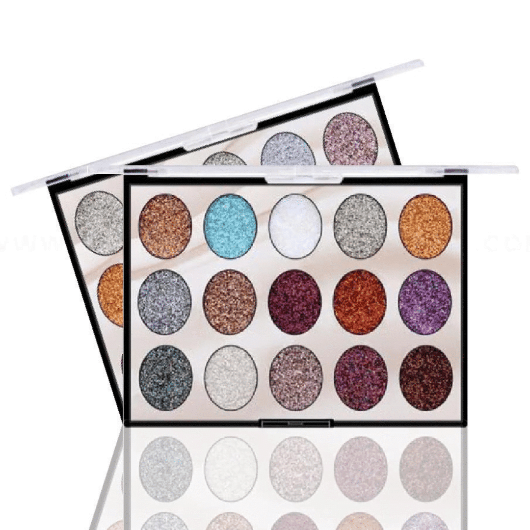 MISS ROSE 15 COLOR GLITTER PALETTE