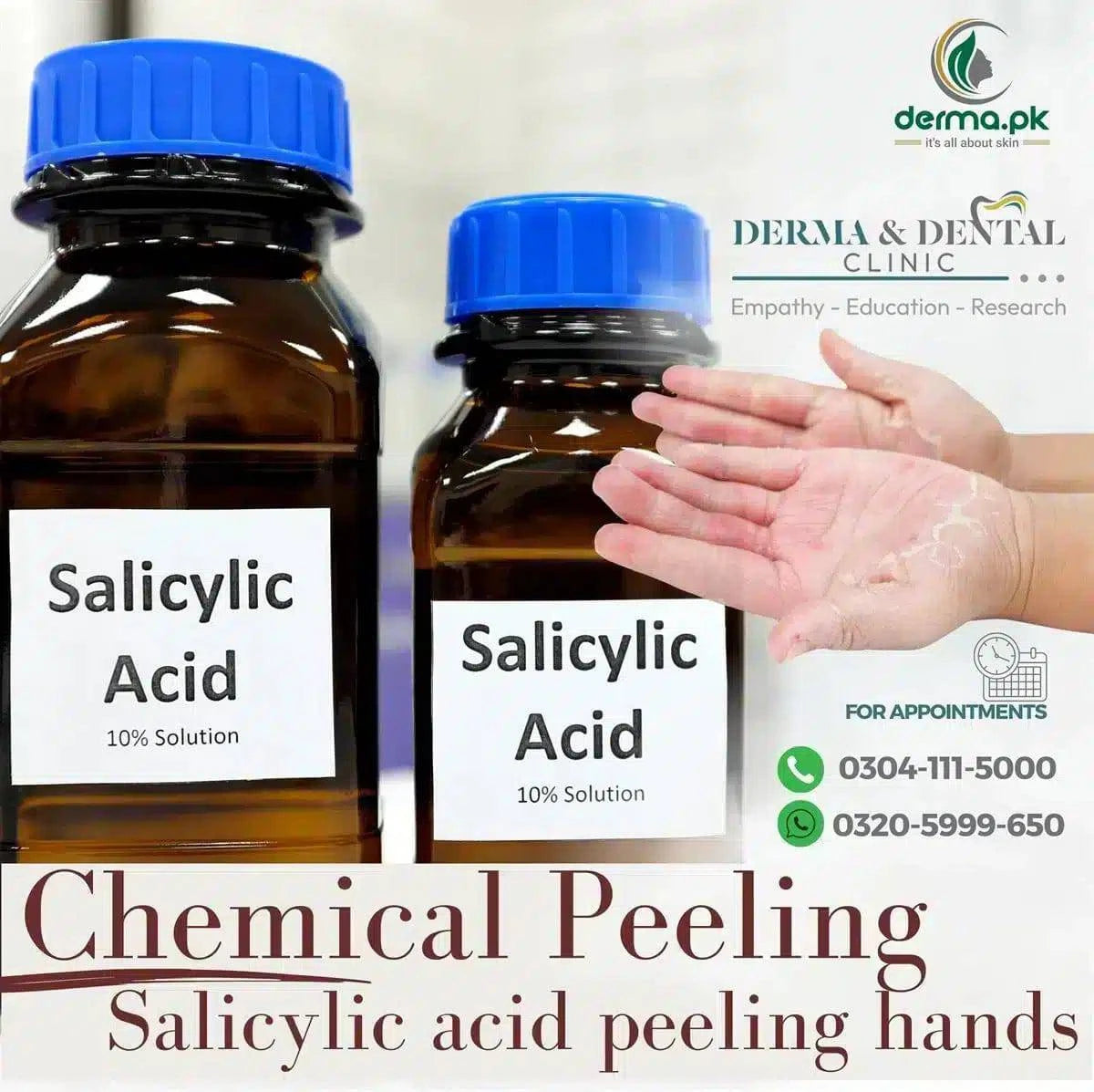 Hand Rejuvenation Salicylic Acid Peeling 