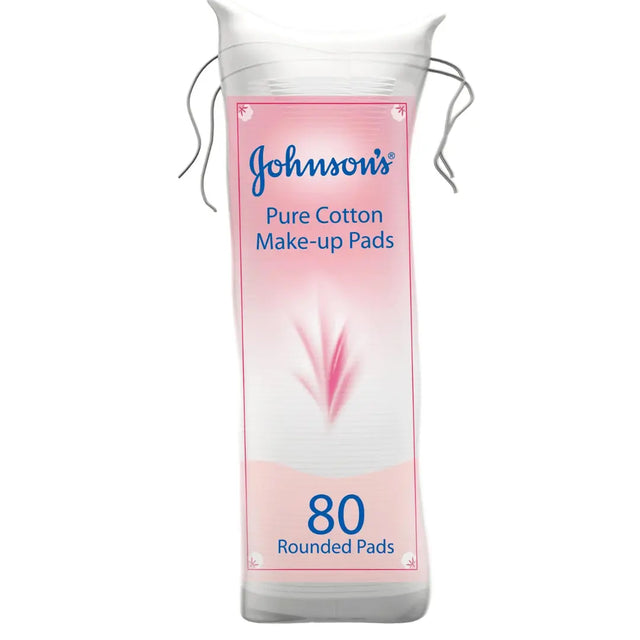 JOHNSONS PURE COTTON COSMETIC ROUNDS 80