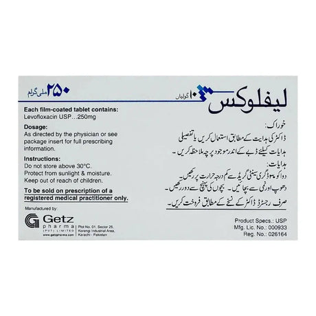Leflox Tablets 250Mg