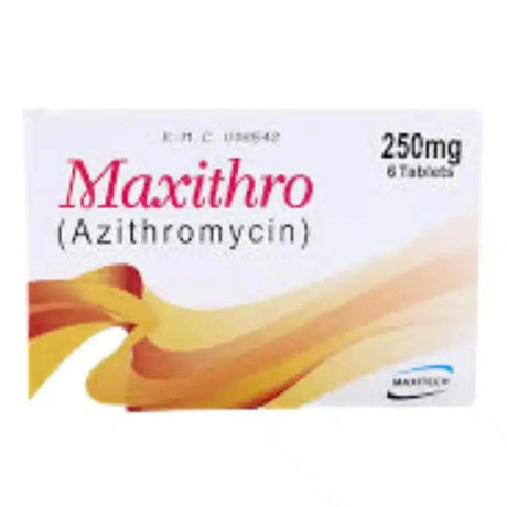 Maxithro Tablets Azithromycin - 250mg Antibiotic
