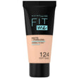 MAYBELLINE FIT ME MATTE + PORELESS FOUNDATION 124 SOFT SAND
