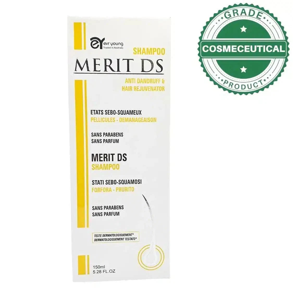 MERIT DS ANTI DANDRUFF AND HAIR REJUVENATOR SHAMPOO 150ml - dermatologists.pk
