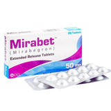 Mirabet Tablets 50mg (20 Tablets) - Overactive Bladder Treatment