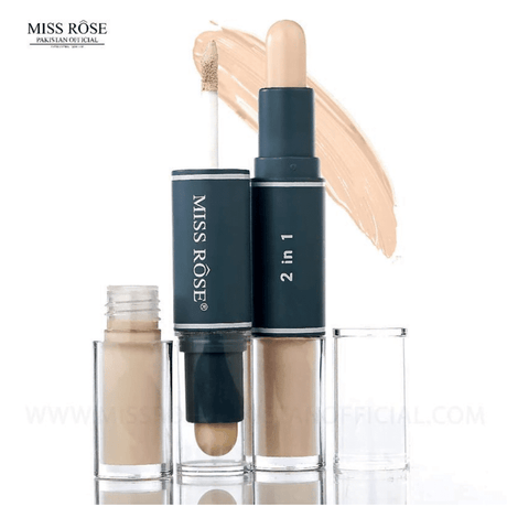 MISS ROSE 2 IN 1 STICK & LIQUID CONCEALER