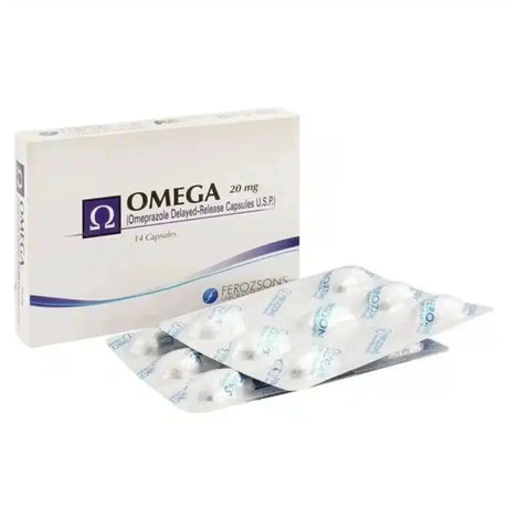 Omega 20mg Capsules (Omeprazole) 
