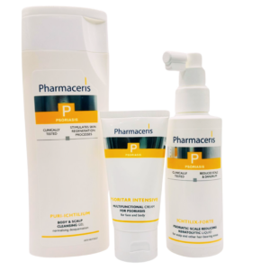 Psoriasis Relief Discount Box: Puri-Ichtilium Gel, Ichtilix Forte Liquid & PsoriTar Cream - dermatologists.pk