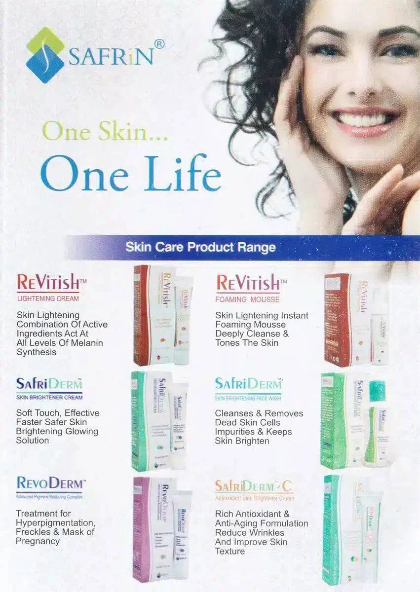 SAFRIDERM SKIN BRIGHTENING CREAM 30gm - dermatologists.pk