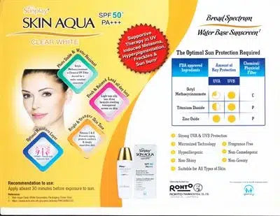 Skin White Sunblock: SPF 50+ PA+++ for Radiant Protection - dermatologists.pk