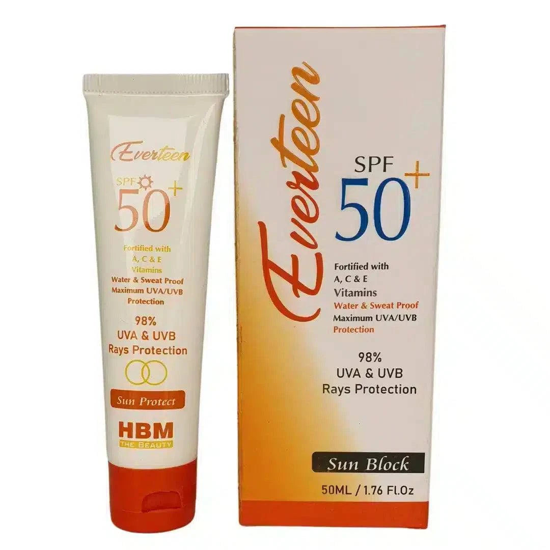 everteen SPF 50+ sun block