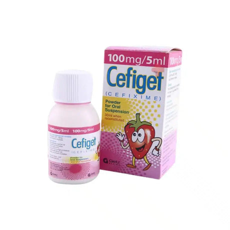 Cefiget Suspension 30ml | 100mg/5ml cefixime