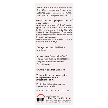 Cefim 30Ml Suspension 100Mg5Ml